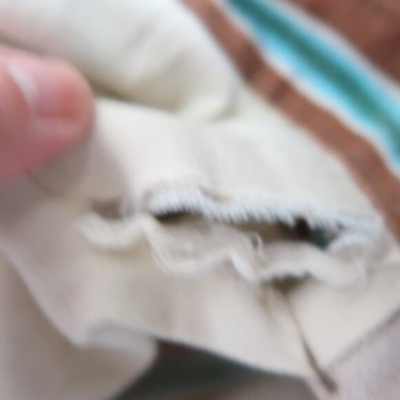 Vintage 70s brown and green striped flare pants Mens 34 - Picture 5 of 5